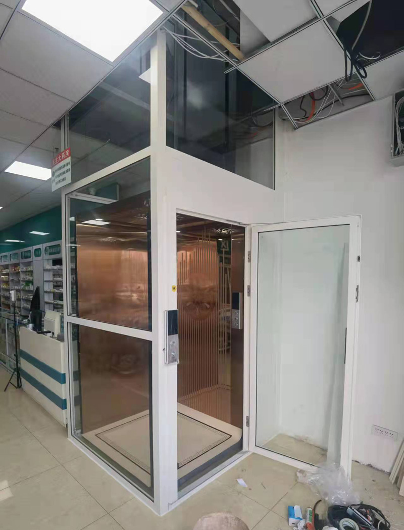 安徽2層家用電梯安裝現(xiàn)場(chǎng)